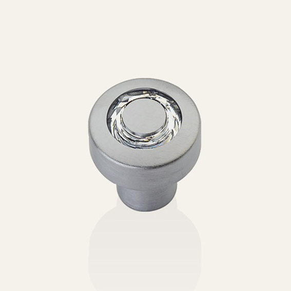 Cabinet knob Linea Calì Cosmic Crystal CS with Swarowski® satin chrome