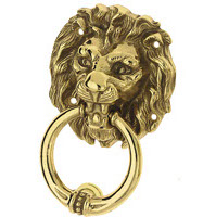 Brass Lion Knocker for PFS Pasini Door
